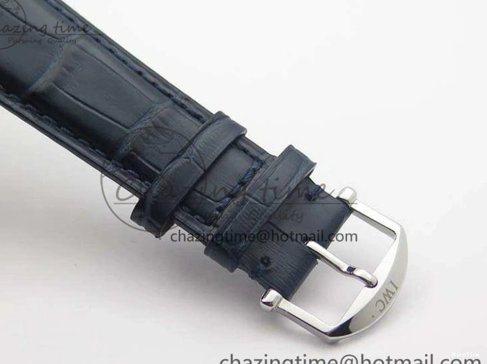 MIROTIME 0101 Portuguese Fa Jones IW544203 SS GSF 1:1 Best Edition White Dial On Leather Strap Trendsetting 7235